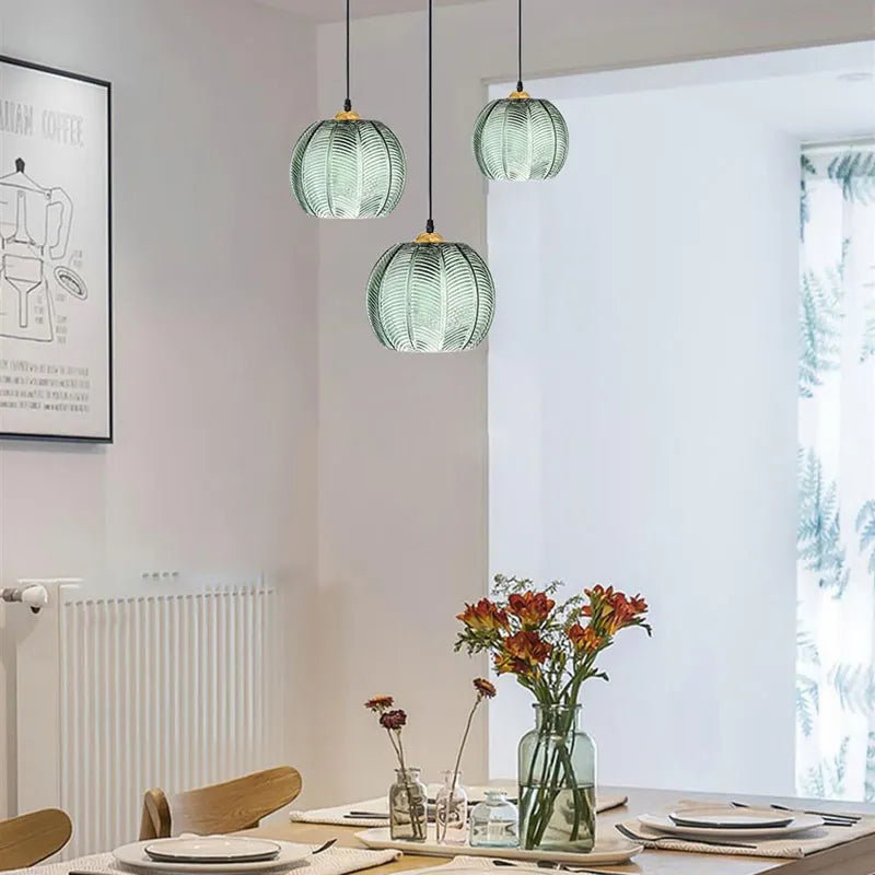 Glass pendant lamp "Lina" in Nordic design